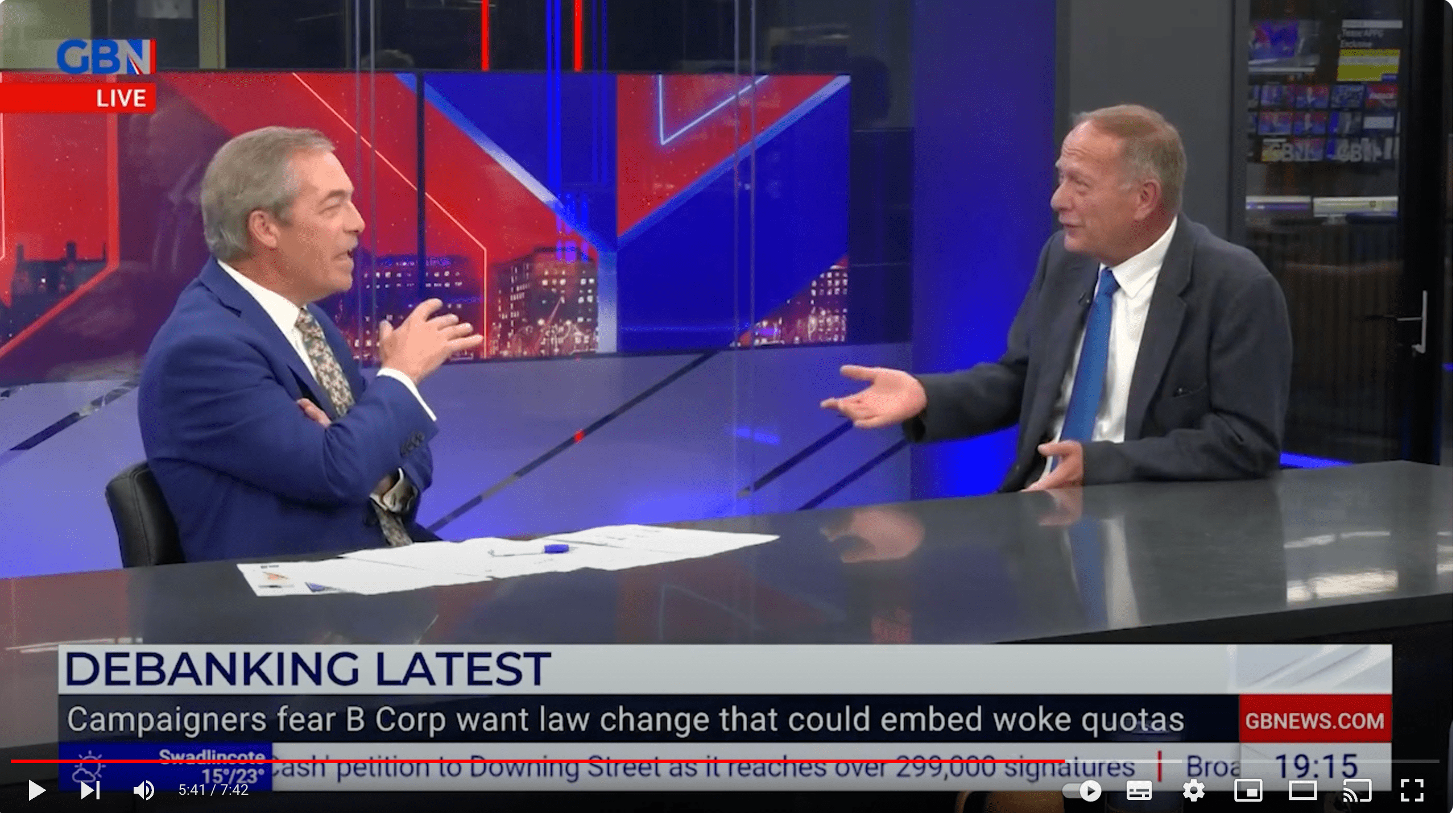 Humperdinck Jackman, MD of ESG PRO, debates ESG with Nigel Farage live on GB NEWS